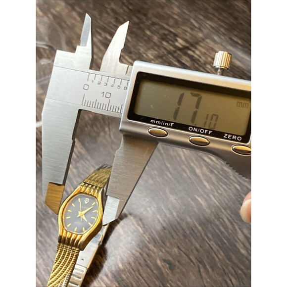 Vintage Elgin Diamond Ascent Quartz Watch Ladies new battery Two Tone - Picture 7 of 7